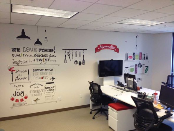 wall graphics and lettering